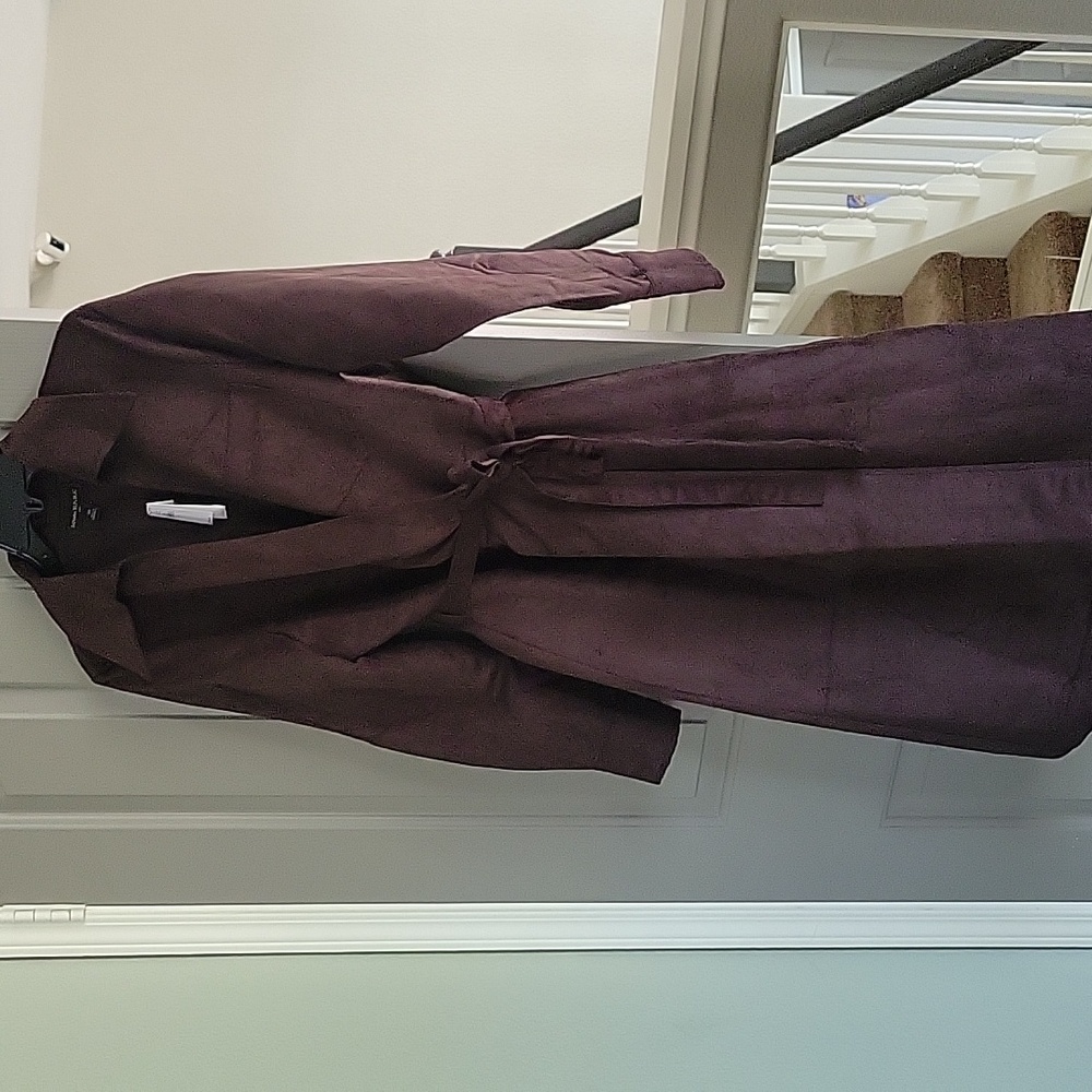 Elegant Brown Faux suede Women's Dress